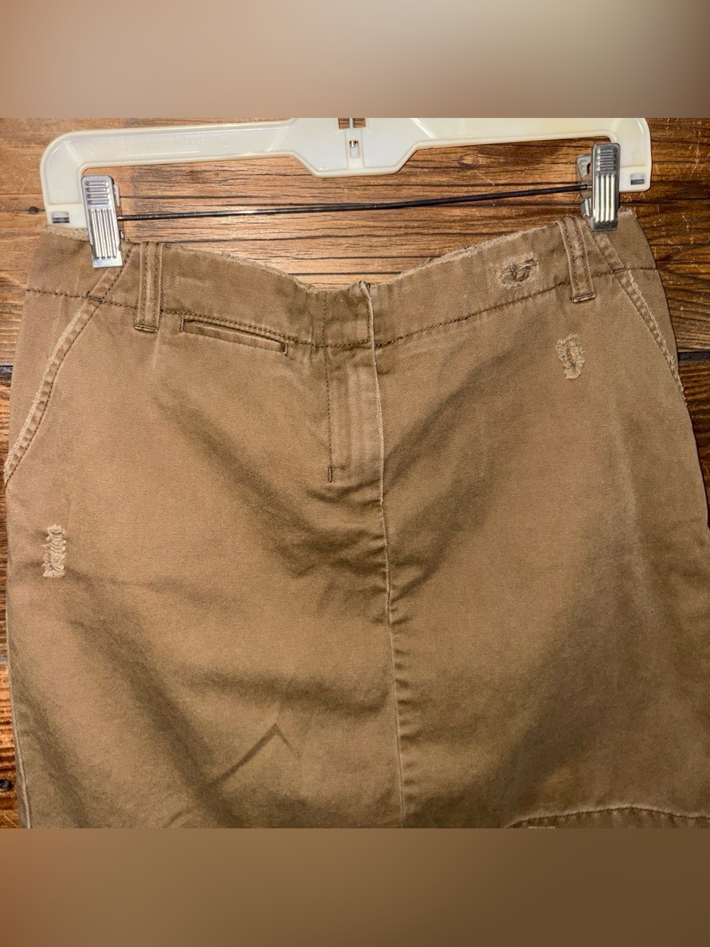 J. Crew Olive/Dark Tan Mini Skirt - Picture 2 of 4